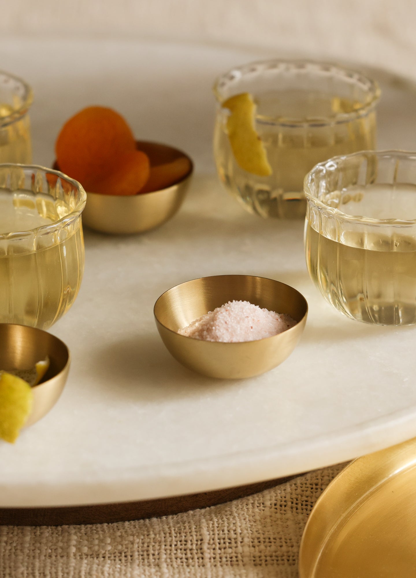 Brass Dip bowl with Salt