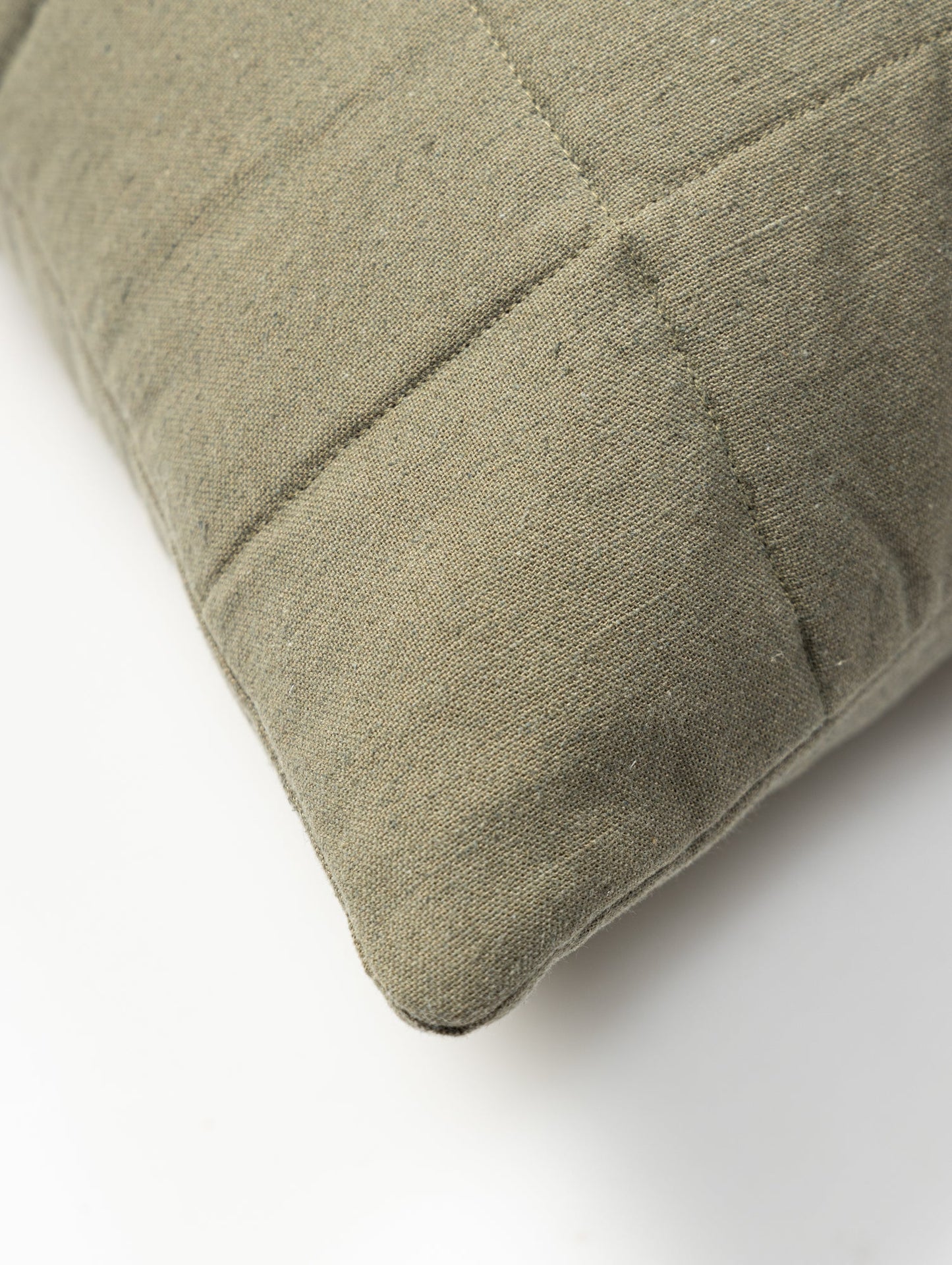Quilted Cushion Cover, Vetiver