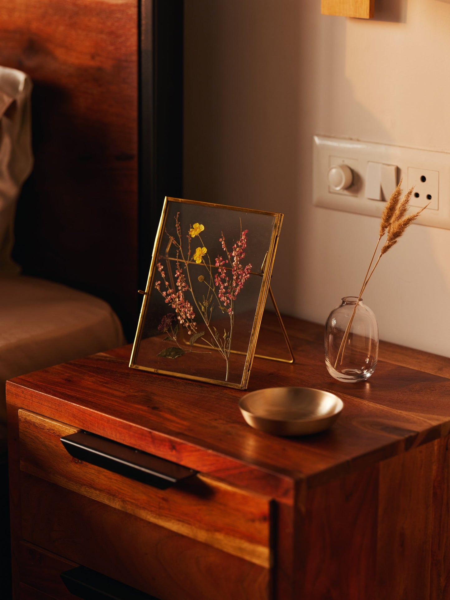Small Photo Frames, Brass & Glass