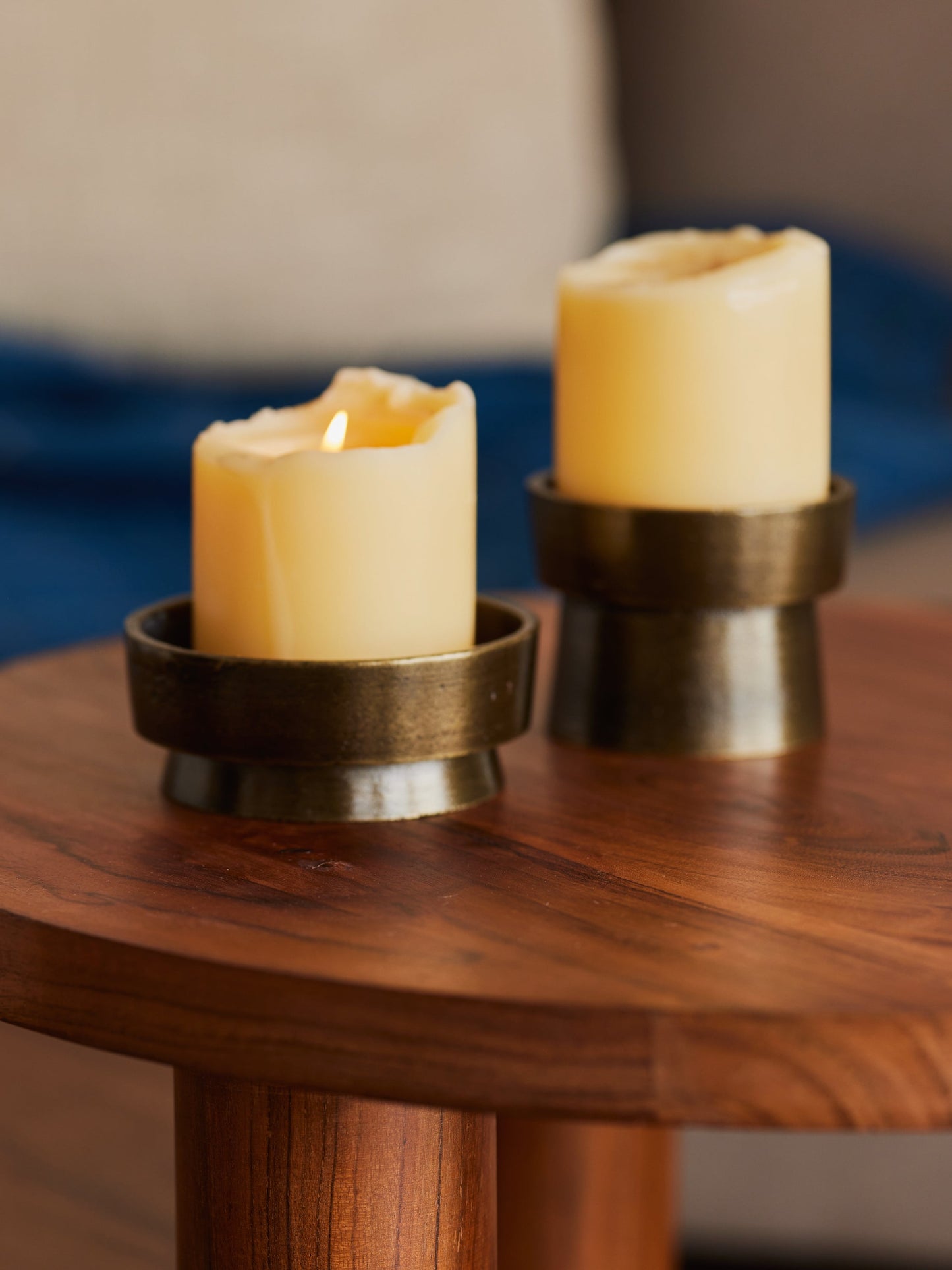 Umbra Pillar Candle Holders, Set of 2 - Fleck