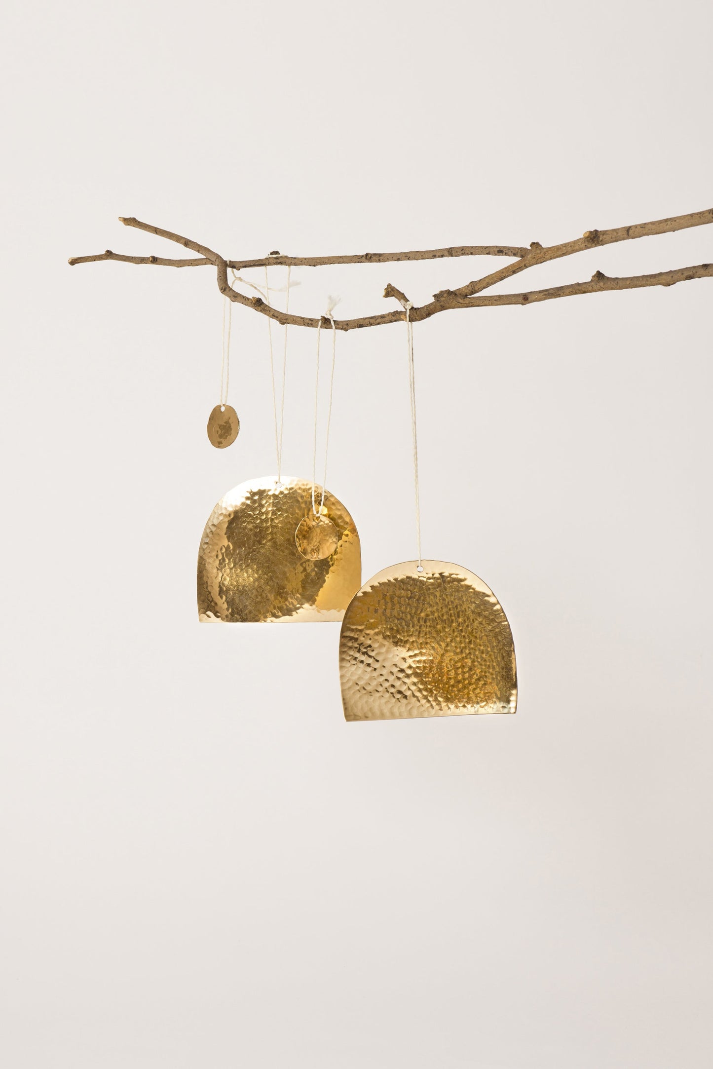 Hammered Brass Ornaments - Fleck