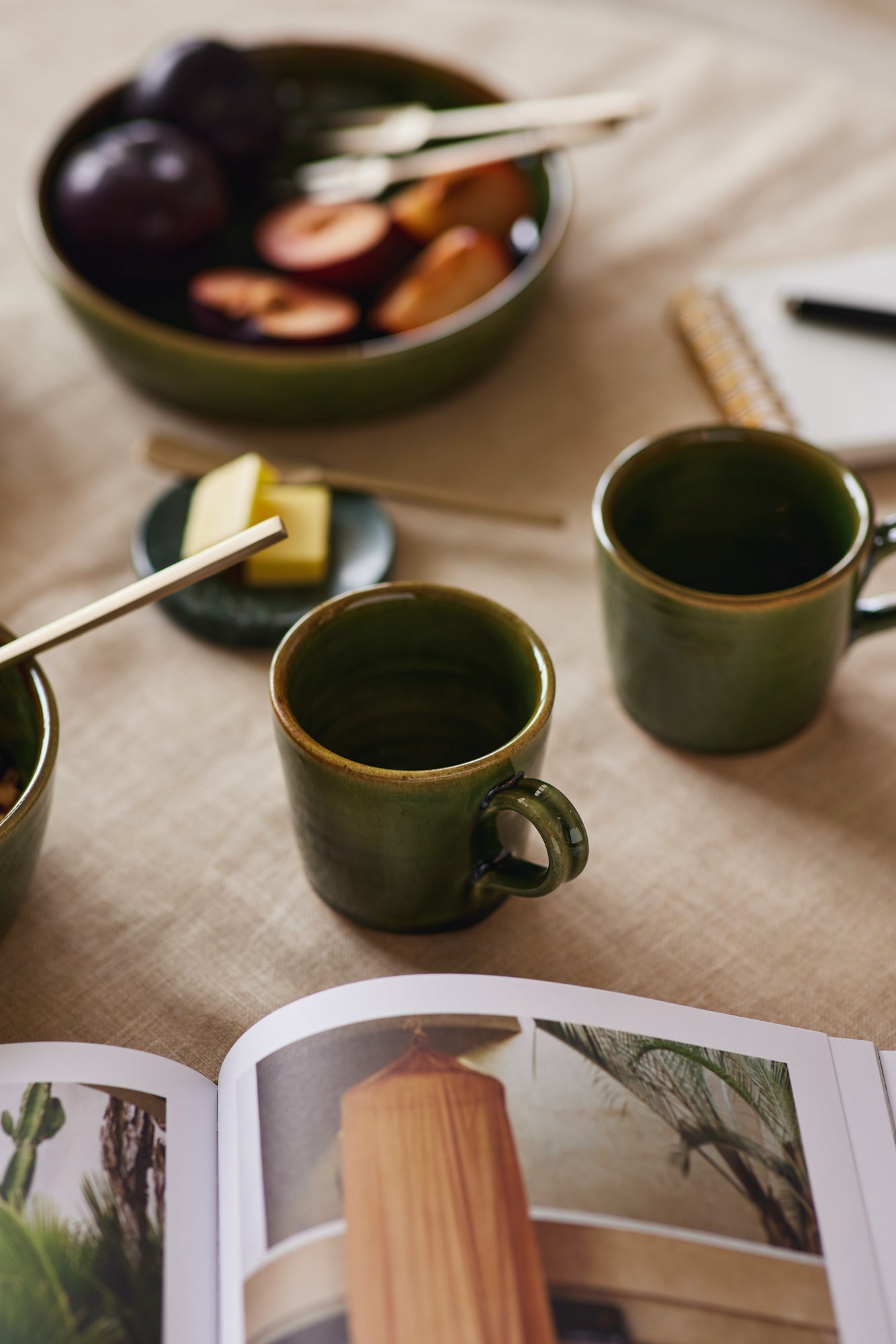 Ilai Green Ceramic Mugs