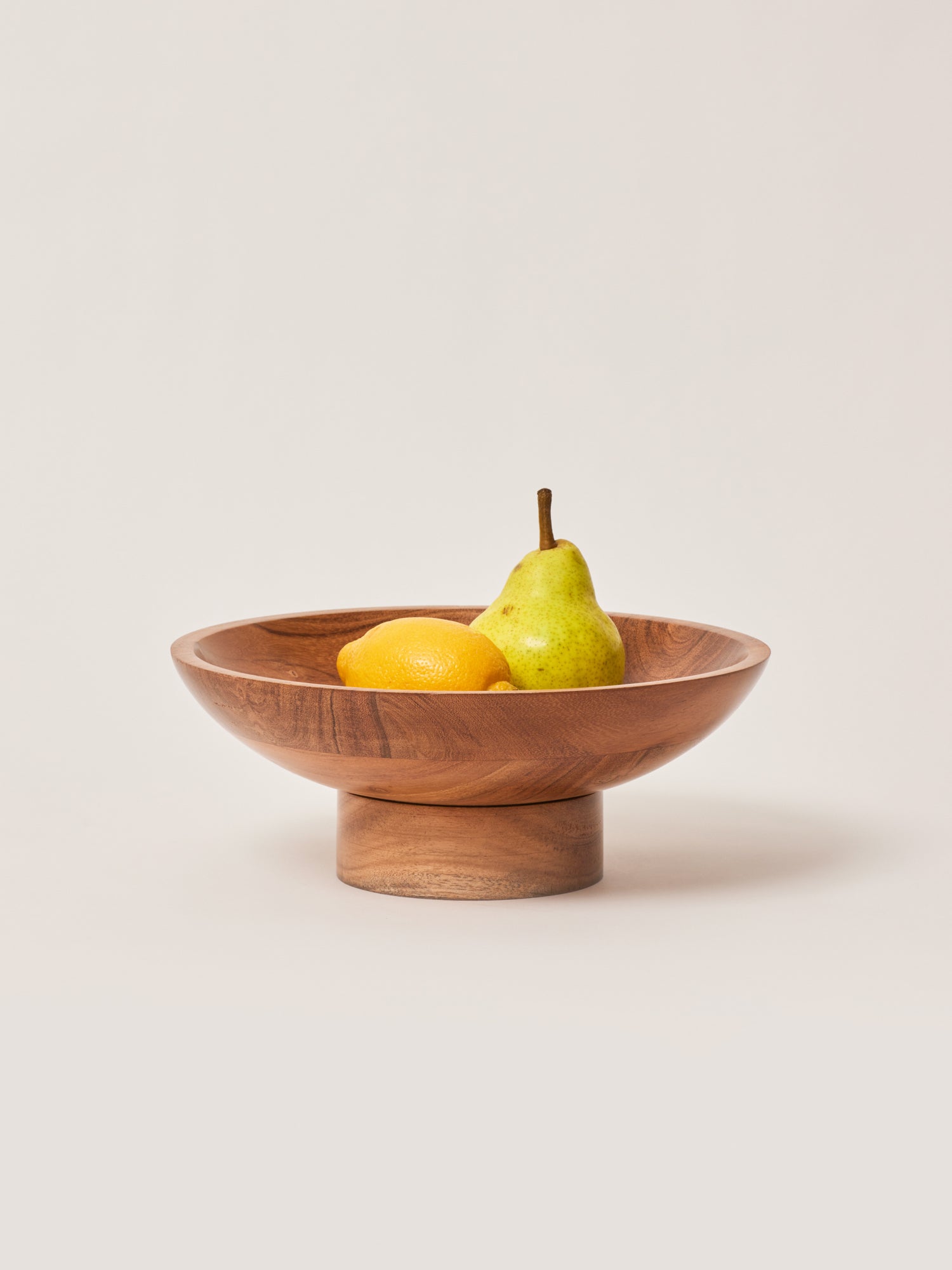 Raise Curve Bowl, Acacia Wood - Fleck