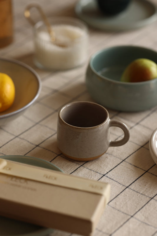 Sand Grey Ceramic Cup for Tea and Coffee