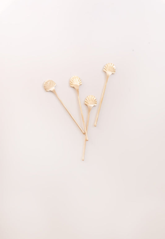 Sea Shell Stirrers, Set Of 4 - Fleck